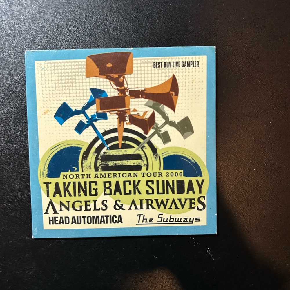 Taking Back Sunday Head Automatica Subways Angels & Airwaves LIVE Promo CD Used
